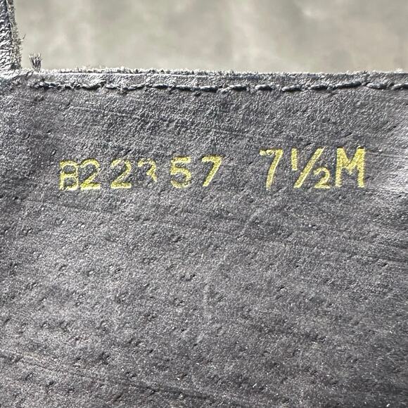 New Terrain Zip Ankle Boots Women Sz 7.5M Black Leather Chunky Heel Grunge Goth - Picture 12 of 16